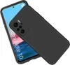 A black silicone phone case is shown on top of a smartphone. Náhľad obrázku produktu