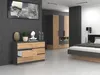 Komoda MALWA M6 120 Antracit + dub artisan Náhled obrázku produktu 4
