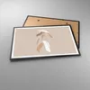 Gerahmtes Poster - Schwarzer Rahmen - Minimalismus Frau Produktbild-Vorschau 3