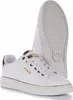 A pair of white Guess sneakers with gold accents is shown against a white background. Produktbild-Vorschau