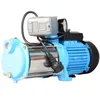A blue and silver water pump with a black power cord and a pressure gauge. Produktbild-Vorschau