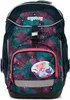 A front view of a child's backpack with a colorful, patterned design. Náhled obrázku produktu