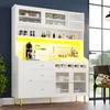 Biała szafka kuchenna 145 x 39 x 171 cm – wysoka szafka, Podgląd zdjęcia produktu 1