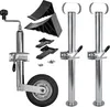 Kit Trucky roue d'appui pour remorque + 2x supports de Voir les images du produit 1