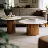 Couchtischset GANGA/YAMUNA mit Tischplatte aus Marmor, Produktbild-Vorschau 1