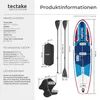 tectake® Stand-Up Paddle Board, aufblasbar, 3-Finnensystem, Produktbild-Vorschau 5