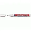 A white paint marker with a red and blue label is shown on a white background. The cap is off and placed to the left of the marker. Produktbild-Vorschau