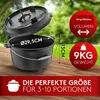BBQ Dutch Oven Set [7L] – Eingebrannter Feuertopf aus Produktbild-Vorschau 6