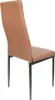 A single brown chair with black legs is shown against a white background. Voir les images du produit