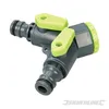 2-Wege-Wasserhahn-Verteiler 3/4 Zoll BSP auf 1/2 Zoll Produktbild-Vorschau 4