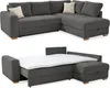 Ecksofa-Dauerschläfer Boxspring Federkerncouch Topper Produktbild-Vorschau 1