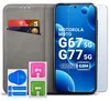 Lederen hoes met magnetische sluiting voor de Motorola Moto Productafbeelding-voorbeeld 2