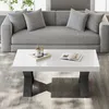 Merax salontafel met X-vormige poten, moderne salontafel Productafbeelding-voorbeeld 6