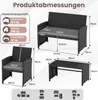 COSTWAY Polyrattan Gartenmöbel Set, Outdoor Lounge Möbel, Produktbild-Vorschau 3