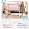 COSTWAY 3in1 Beistellbett, Babywiege, Reisebett neigbar, Produktbild-Vorschau 7