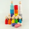 Ulanik Jouets en bois Montessori "Poupées à emboîter dans Voir les images du produit 6