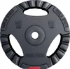A single black weight plate with a red accent is shown against a white background. Náhľad obrázku produktu