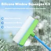 Weißes Silikon-Fensterabzieher-Set, Streifenfreies Produktbild-Vorschau 3
