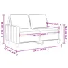 vidaXL 2-Sitzer-Sofa Schwarz 140 cm Samt Produktbild-Vorschau 2