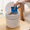 Mini kosz na śmieci na biurko z pokrywą - idealny na stolik Podgląd zdjęcia produktu 7