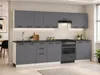 ULWEHOME | Küchenzeile 320 cm Anthrazit, Küchenmöbel-Set Produktbild-Vorschau 3