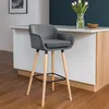 lot de 2 tabourets de bar Grant velours Voir les images du produit 3