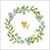Servietten 25x25 cm - Two Hearts 25x25 cm Produktbild-Vorschau 2