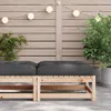 vidaXL Gartenhocker mit Kissen Massivholz Kiefer Produktbild-Vorschau 3