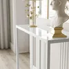 PRIME GLASS Konsole 80 cm Weiß/ Weißes Glass Produktbild-Vorschau 2