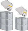 SuperSparSet 5x Eurobox NextGen Grip mit Scharnierdeckel Produktbild-Vorschau 1