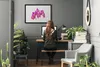 Bild 70x50 MDF-Rahmen Wandkunst Orchideen-Blumen-Natur Produktbild-Vorschau 3