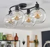 Cesaro Deckenlampe aus Metall/Glas in Schwarz/Klar Produktbild-Vorschau 2