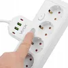Vayox Steckdosenleiste 4-Fach Schuko 2m Weiß | Einzeln Produktbild-Vorschau 3