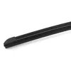 A close-up, angled view of a black car windshield wiper blade against a white background. Anteprima dell’immagine prodotto