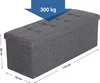 SONGMICS 110 cm Sitzbank mit Stauraum, klappbare Sitztruhe, Produktbild-Vorschau 4