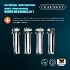 MONZANA® Parkovacia zábrana 2 kľúče skladacia integrovaný Náhľad obrázku produktu 7