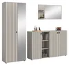Garderoben-Set >Station< in kaschmir - 235x192x37cm Produktbild-Vorschau 2