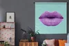 MuchoWow® Wandteppich Wandbehang Lippen - Pastell - Lila Produktbild-Vorschau 5
