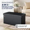 Casaria Banc de rangement noir 80x40x40cm Coffre de Voir les images du produit 2
