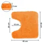 WohnDirect Badematte mit WC Ausschnitt Florenz Grau 45 x 45 Produktbild-Vorschau 2