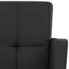 vidaXL Barhocker 2 Stk. Schwarz Kunstleder Produktbild-Vorschau 5