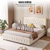 OYAJIA Polsterbett 160x200cm mit LED, Doppelbett mit 4 Produktbild-Vorschau 12