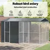 vidaXL Gabbia per uccelli antracite 430 x 310 x 247 cm Anteprima dell’immagine prodotto 4