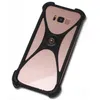 A rose gold smartphone case with a black design and a central metallic accent, shown against a white background. Produktbild-Vorschau