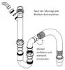 Röhren-Siphon 31213 Röhren-Sifon mit flexiblem Schlauch und Produktbild-Vorschau 4