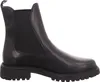 A black leather Chelsea boot is shown from the side against a white background. Produktbild-Vorschau