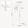 TV-Halterung ‘Valle’ max. 65 Zoll Metall 137 x 85,5 x 46,5 Produktbild-Vorschau 2