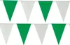 Wimpelkette Kunststoff mintgrün weiss 30 Wimpel 30x20cm 10 Produktbild-Vorschau 2