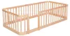 Parc pour bébé 90 x 200 cm en bois naturel, barrière de Voir les images du produit 10