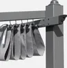 3x4m  Pergola in alluminio con copertura scorrevole, Grigio Anteprima dell’immagine prodotto 3